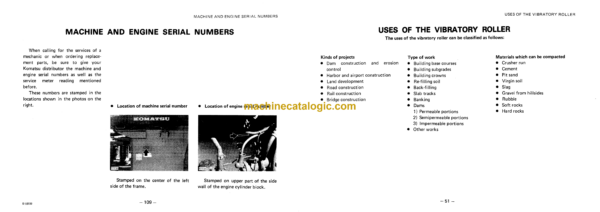 Komatsu JV100A, JV100WA, JV100WP-1 Vibratory Roller Operation and Maintenance Manual (SEAM02650107) - Image 3