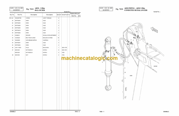 Doosan DX480LC Excavator Parts Manual (Serial Number 5001 and UP) - Image 4