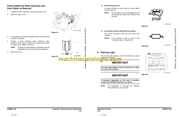 Doosan DX800LC-5B Excavator Operation and Maintenance Manual (Serial Number 10001 and Up) - Image 4