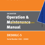 Doosan DX300LC-5 Excavator Operation and Maintenance Manual (Serial Number 1001 - 20000)