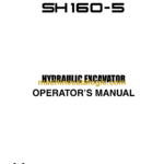 Sumitomo SH160-5 Hydraulic Excavator Operators Manual (WDL1605-1T)