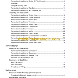 Sumitomo SH210LC-5 Hydraulic Excavator Service Text & Troubleshooting Manual & Shop Manual