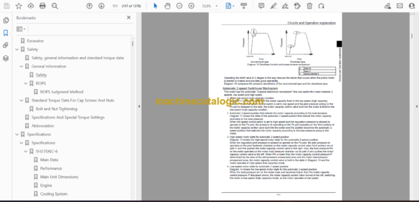 Sumitomo SH235X-6, SH235XLC-6 Hydraulic Excavator Shop Manual (WLSM2356-01W) - Image 2
