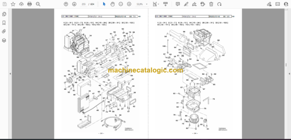 Sumitomo SH210LC-5 Hydraulic Excavator Parts Manual (WCLA210G57BH) - Image 2