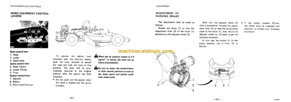 Komatsu WS16S-3 Motor Scraper Operation and Maintenance Manual (SEAM02860301) - Image 3