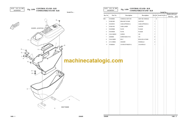 Doosan DX60R Excavator Parts Manual (Serial Number 50001 and UP) - Image 4