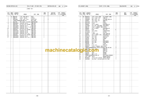 Sumitomo SH210LC-5 Hydraulic Excavator Parts Manual (WCLA210G57BH) - Image 4