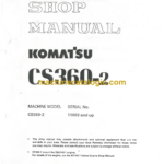 Komatsu CS360-2 Crawler Stablizer Shop Manual (SEBM001201)