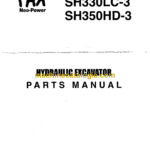 Sumitomo SH330-3, SH330LC-3, SH350HD-3 Hydraulic Excavator Parts Manual (WCL3320-0W)