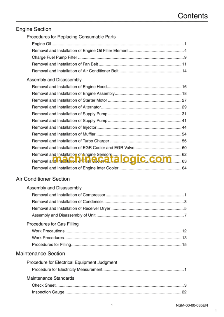 Sumitomo SH130-5 Hydraulic Excavator Service Text & Troubleshooting Manual & Shop Manual