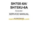 Sumitomo SH75X-6A, SH75XU-6A Hydraulic Excavator Service Manual (WLSM0756-04W)