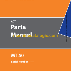 Doosan MT40 Articulated Dump Truck Parts Manual