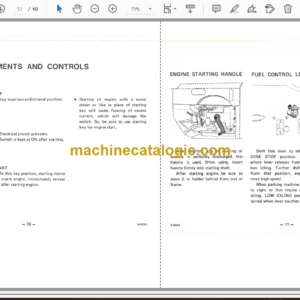 Komatsu JV16-1 Vibration Roller Operation and Maintenance Manual (JV16.1-AE2)