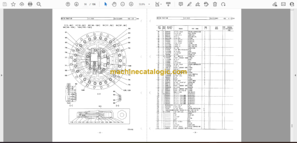 Sumitomo SH370TL-3B Hydraulic Excavator Parts Manual (WCLB330L3-6239) - Image 4