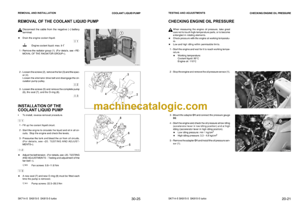 Komatsu SK714-5, SK815-5, SK815-5 Turbo Skid Steer Loader Shop Manual (WEBM005500) - Image 4