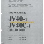 Komatsu JV40-1, JV40C-1 Vibration Roller Operation and Maintenance Manual (SEBM02580101)