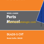 Doosan DL420-5 CVT Wheel Loader Parts Manual (Model Suffix CWLDD)