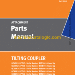 Doosan Tilting Coupler Attachment Parts Manual (Serial Number B3S300101, B47B00101, B3S500101, B3S600101, B3S800101 UP)