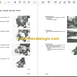Komatsu JV40-1, JV40C-1 Vibration Roller Operation and Maintenance Manual (SEBM02580101)