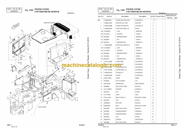 Doosan DL420-3 Wheel Loader Parts Manual (Serial Number 10001 and Up) - Image 2