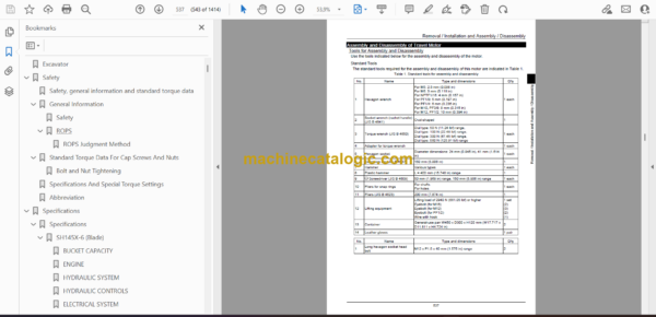 Sumitomo SH145X-6 Hydraulic Excavator Service Manual (WLSM1456-04W) - Image 2