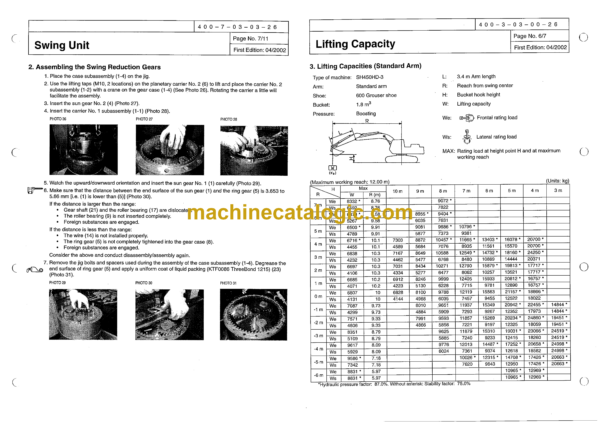Sumitomo SH400-3, SH450HD-3 Hydraulic Excavator Shop Manual (WLSM4003-00W) - Image 3