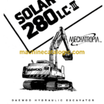 Daewoo Solar 280LC-3 Hydraulic Excavator Shop Manual (Serial Number 5445 and Up)
