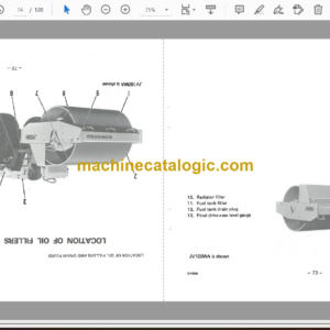 Komatsu JV100A, JV100WA, JV100WP-1 Vibration Roller Operation and Maintenance Manual (SEAM02650102)