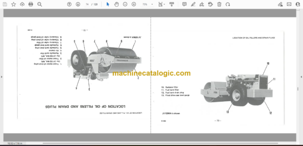 Komatsu JV100A, JV100WA, JV100WP-1 Vibration Roller Operation and Maintenance Manual (SEAM02650102) - Image 2