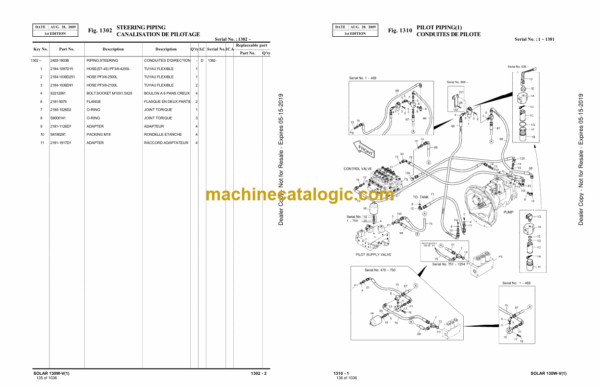 Doosan S130W-V Wheeled Excavator Parts Manual (Serial Number 0001 to 1146) - Image 2