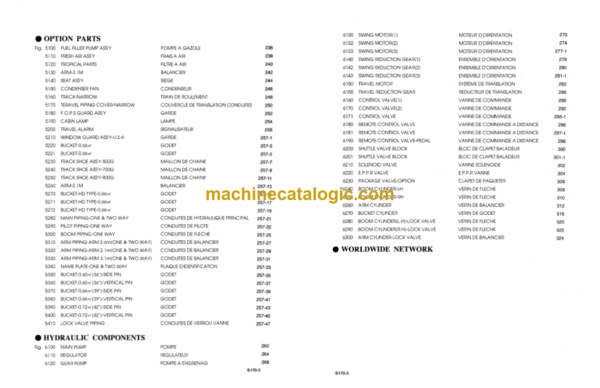 Daewoo S170-3 Excavator Parts Manual - Image 2