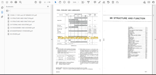 Komatsu CS360-2 Crawler Stablizer Shop Manual (SEBM001201) - Image 3