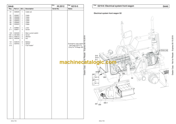 Doosan DA40 Articulated Dump Truck Parts Manual (T2 - Serial Number 820501 T4, STAGE 3B - Serial Number 840503) - Image 2