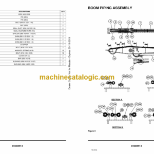 Doosan DX225MH-3 Material Handler Parts Manual (AZ9100101, B3CH00101, B3CG00101, B3FS00101, B3FT00101)
