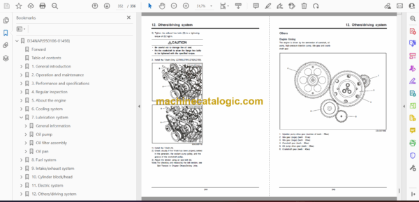 Doosan D34NAP SCR Diesel Engine Operation and Maintenance Manual (950106-01498) - Image 2