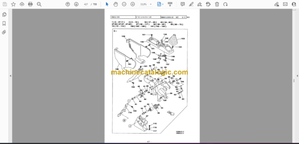 Sumitomo SH200-3 Hydraulic Excavator Full Parts Manual (WCLA200A31BH) - Image 2