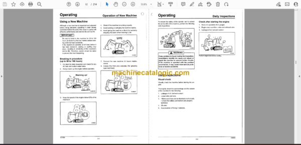 Sumitomo SH210-5, SH210LC-5, SH240-5 Hydraulic Excavator Operators Manual (WDL2005-0W) - Image 2