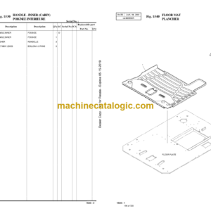 Doosan DX140LCR-3 Excavator Parts Manual (Serial Number 1001 and Up)