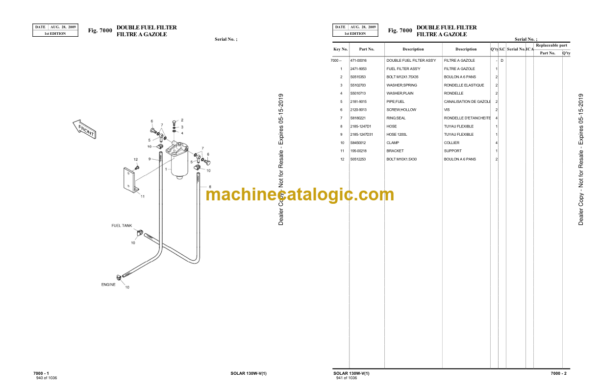 Doosan S130W-V Wheeled Excavator Parts Manual (Serial Number 0001 to 1146) - Image 4