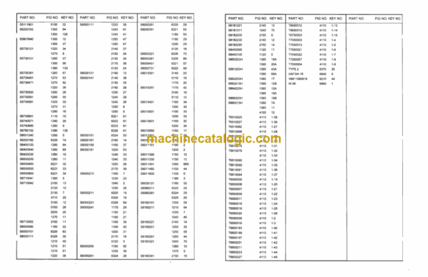 Doosan DH200W Wheeled Excavator Parts Manual (Serial Number 0001 and Up) - Image 4