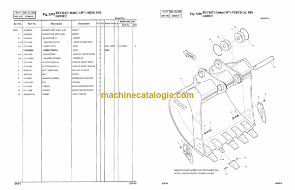 Daewoo S170-3 Excavator Parts Manual - Image 4