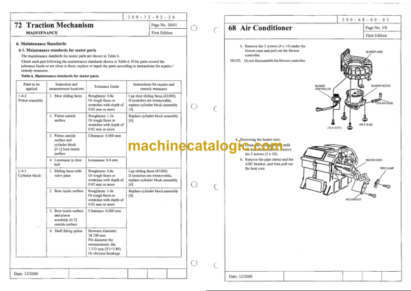 Sumitomo SH200-3, SH220-3 Hydraulic Excavator Service Manual (WLSM2203-00W) - Image 4