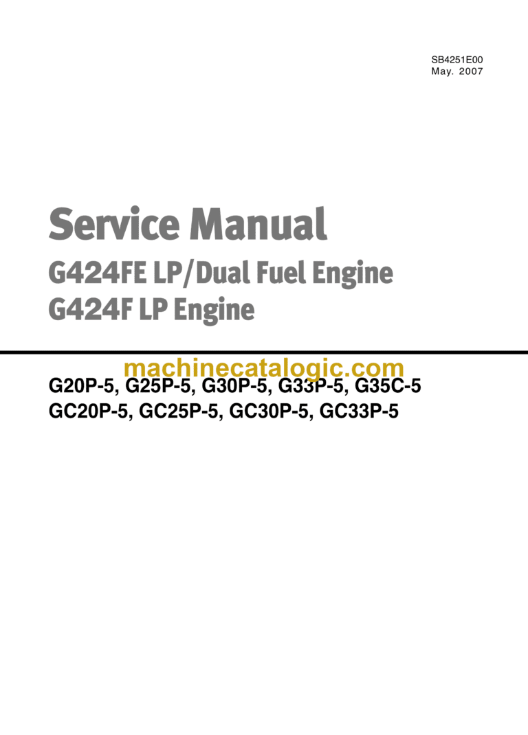 Doosan G420FE LP and Dual Fuel Engine, G420F LP and Gasoline Dual Fuel Engine Service Manual (SB4251E00)