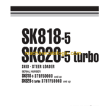 Komatsu SK818-5, SK820-5 Turbo Skid Steer Loader Shop Manual (WEBM005000)