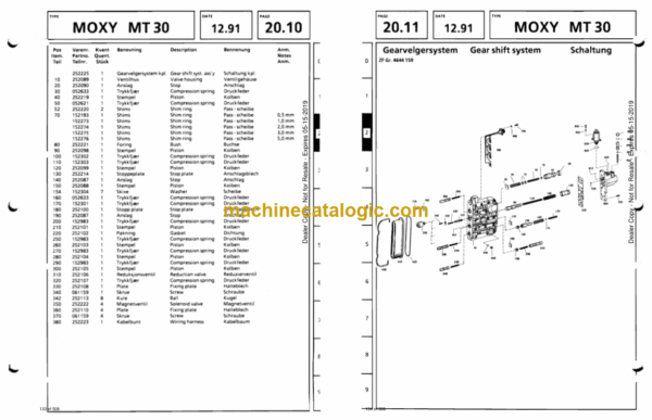 Doosan MT30 Articulated Dump Truck Parts Manual - Image 3
