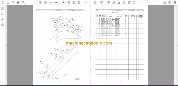 Sumitomo SH180LC-6 Hydraulic Excavator Parts Manual (WCL1806D-0W NZ) - Image 2