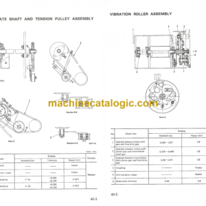 Komatsu JV40C-1 Vibration Roller Operation and Maintenance Manual (SEBM02580100)