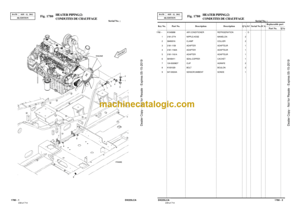 Doosan DX225LCA Excavator Parts Manual (Serial Number 5001 and Up) - Image 3