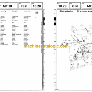Doosan MT30 Articulated Dump Truck Parts Manual
