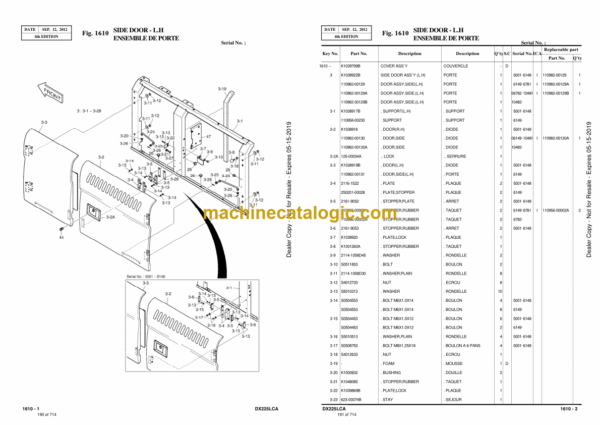 Doosan DX225LCA Excavator Parts Manual (Serial Number 5001 and Up) - Image 4